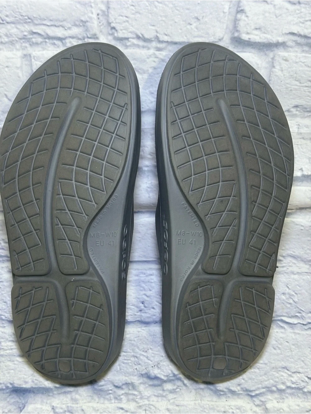 OOFOS OOAHH Recovery  Comfort Slide Gray Unisex Adult W-10/ M-8